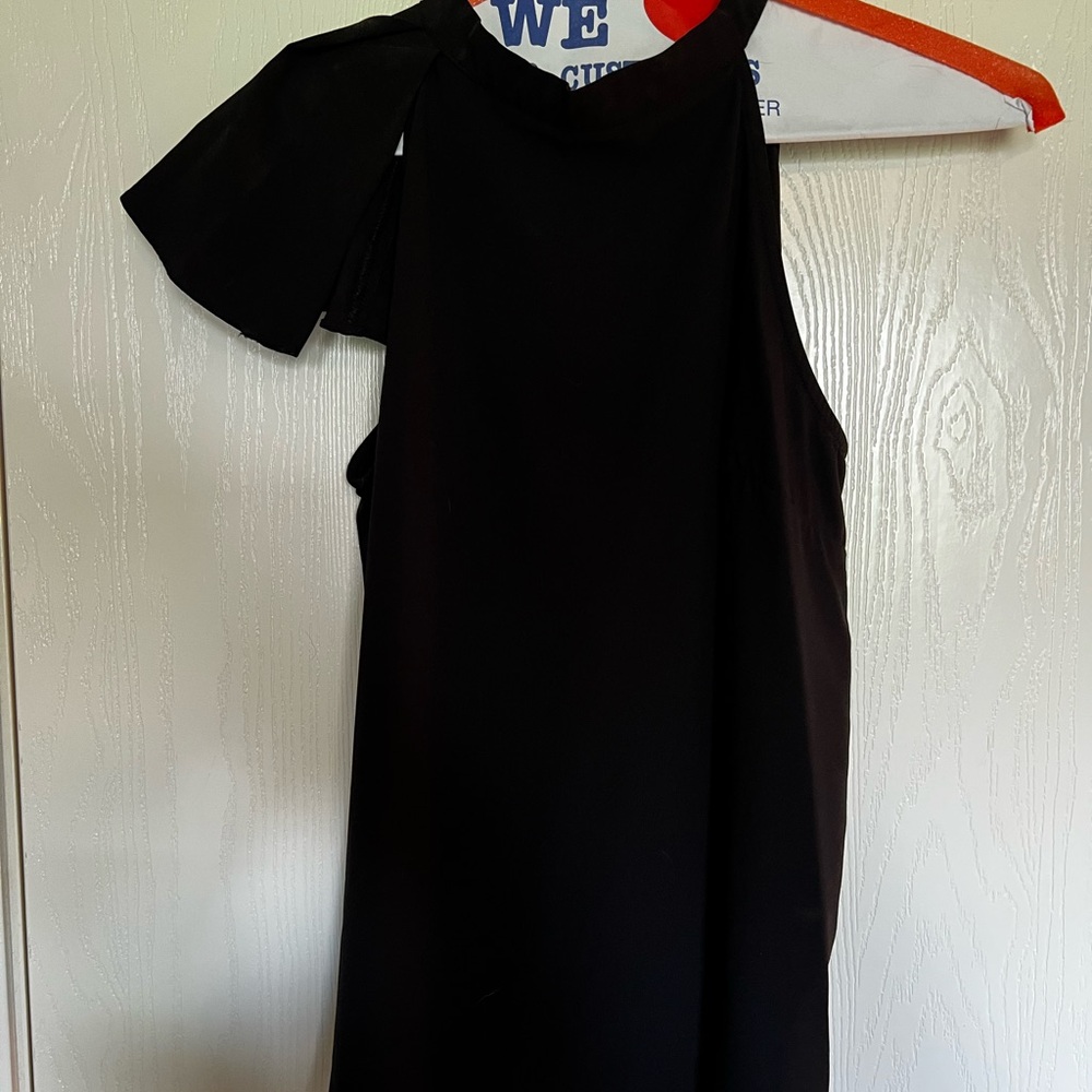 Glam Black Satin Dress
